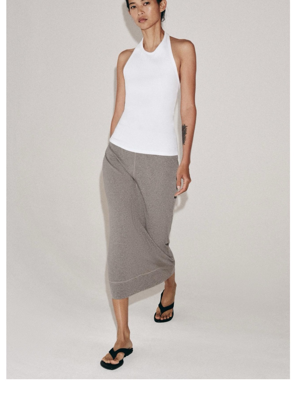 Zara Knit Midi Skirt